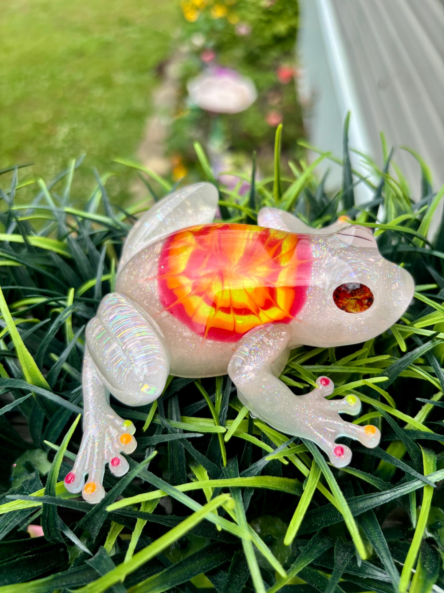 Frog Tie Dye Red/Orange
