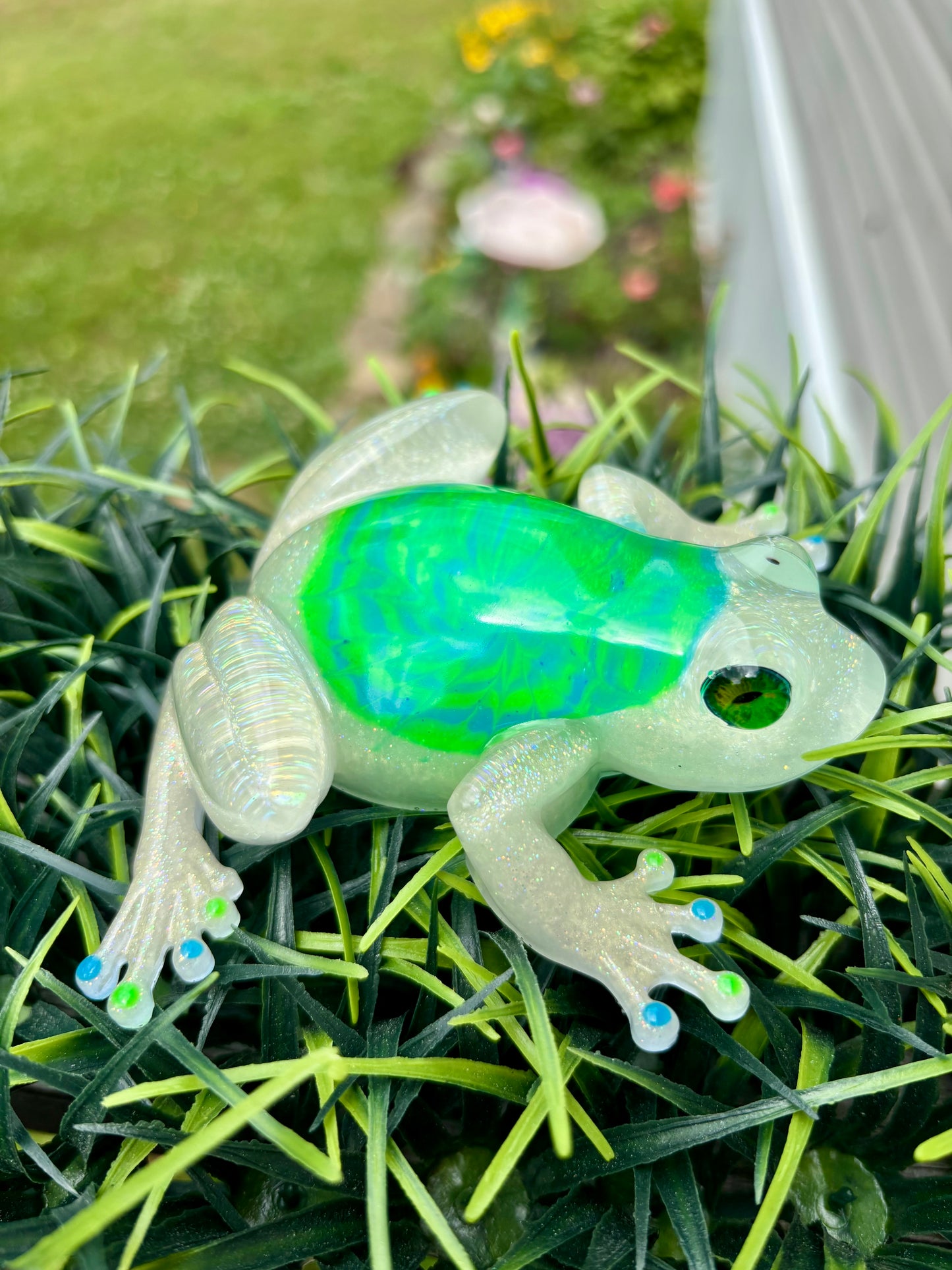 Frog Tie Dye Blue/Green