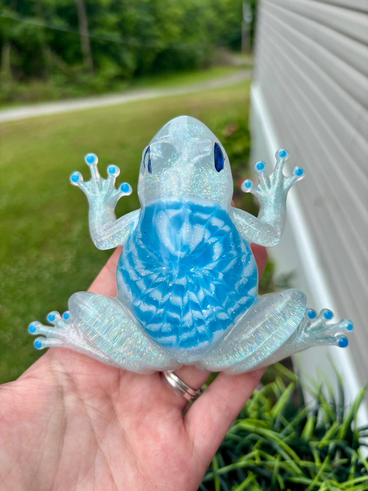 Frog Tie Dye Blue/White