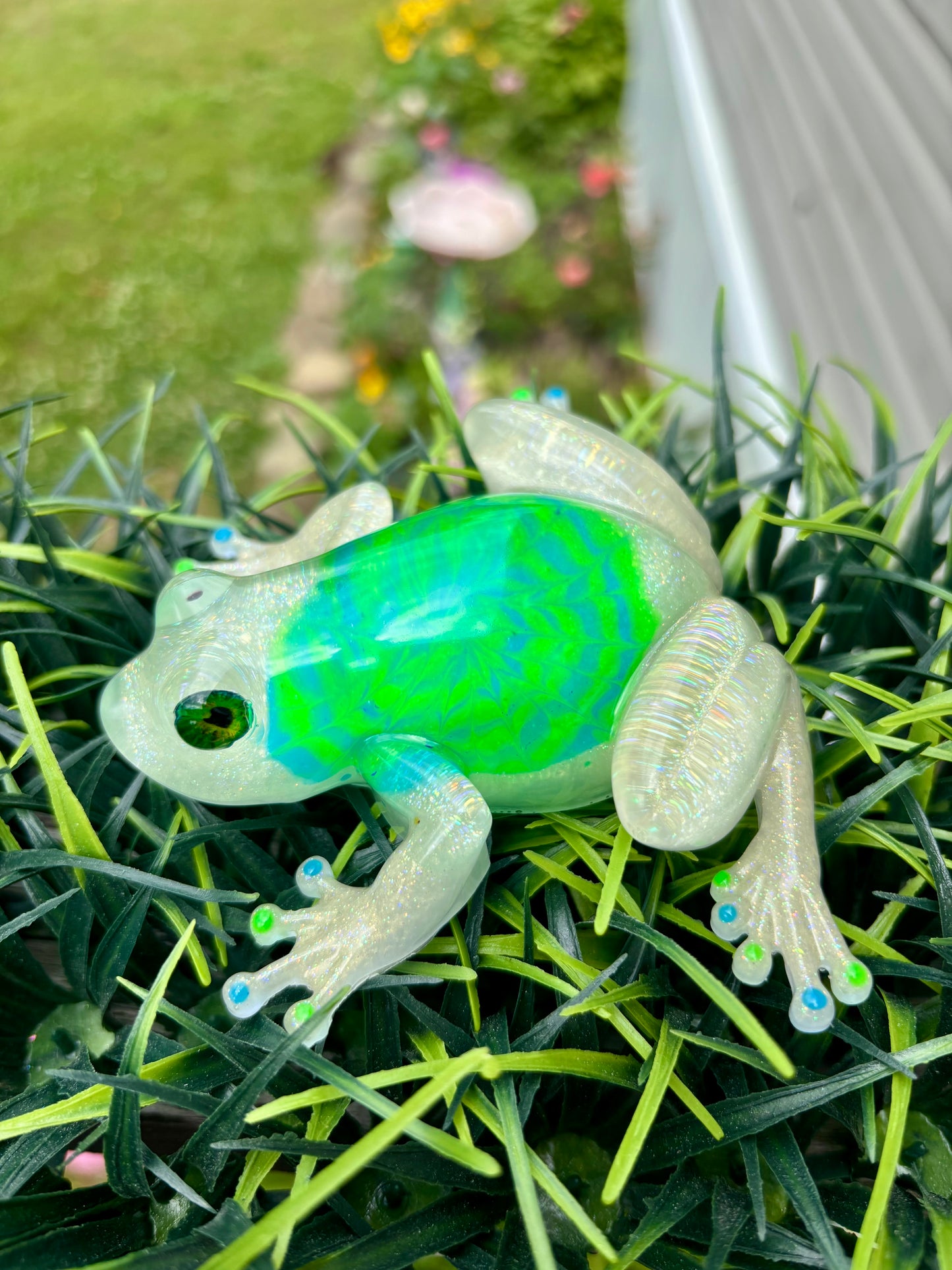 Frog Tie Dye Blue/Green