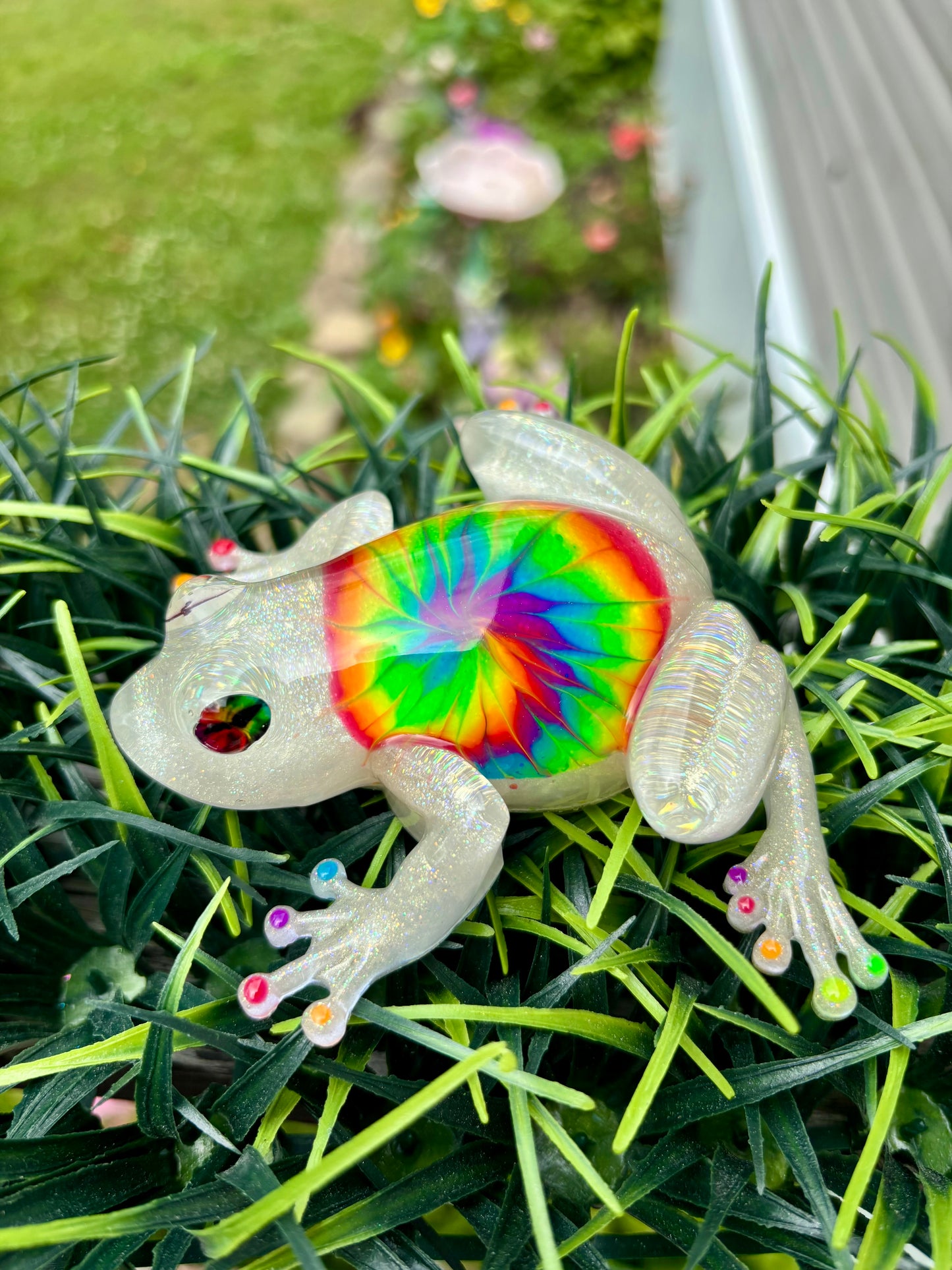 Frog Tie Dye Rainbow 1