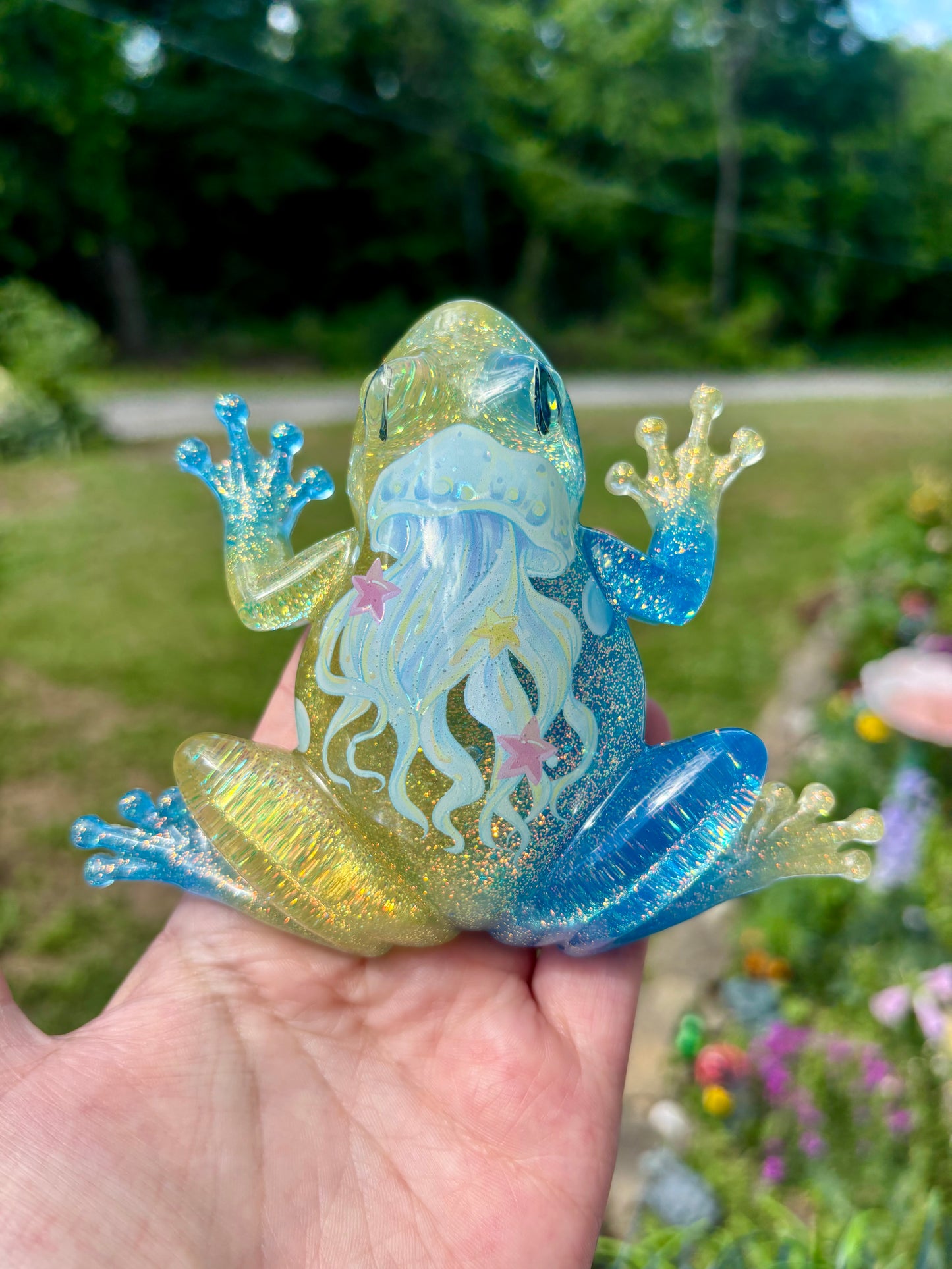 Frog Jellyfish Blue/Yellow