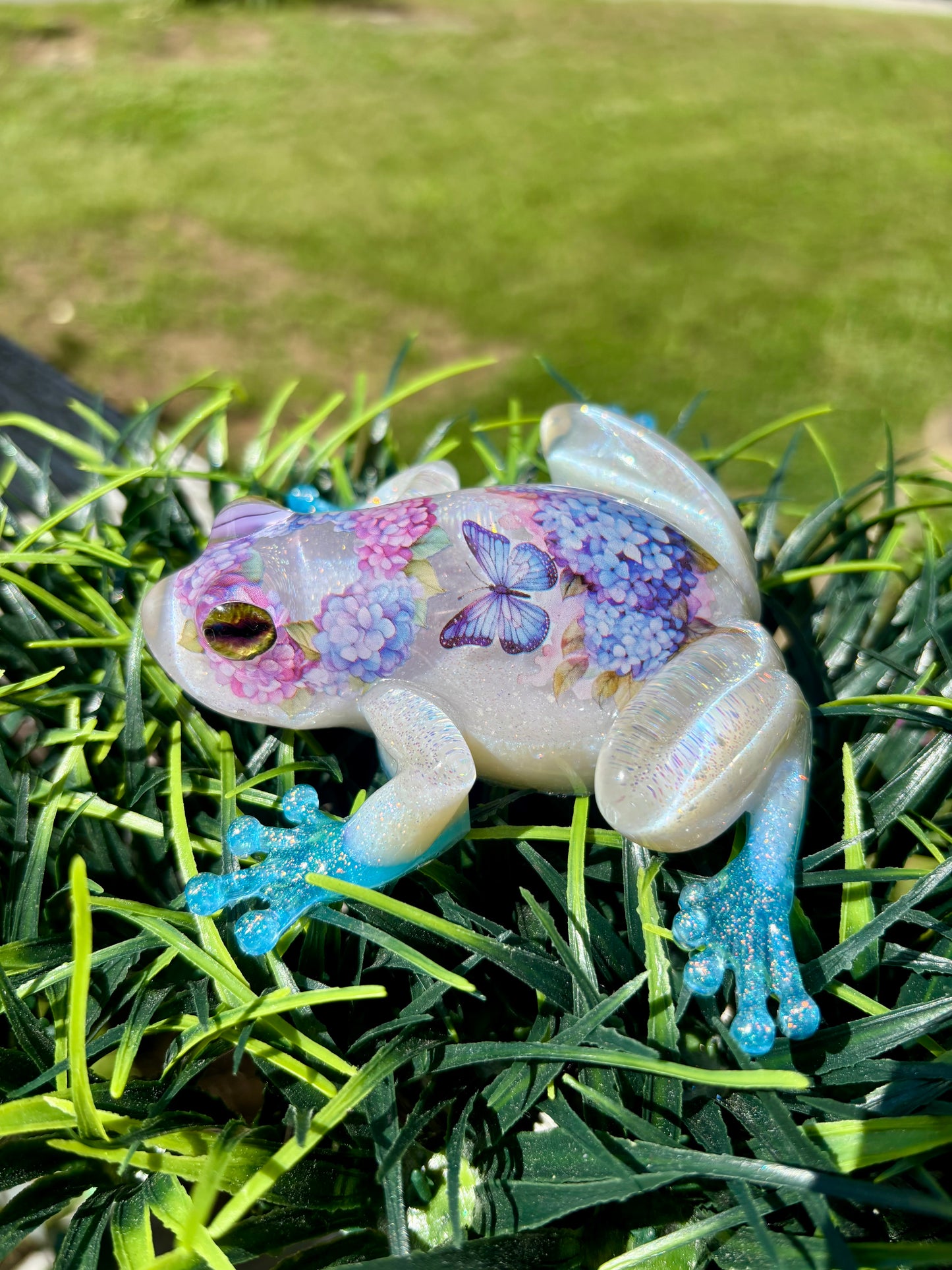 Frog Hydrangea Butterfly