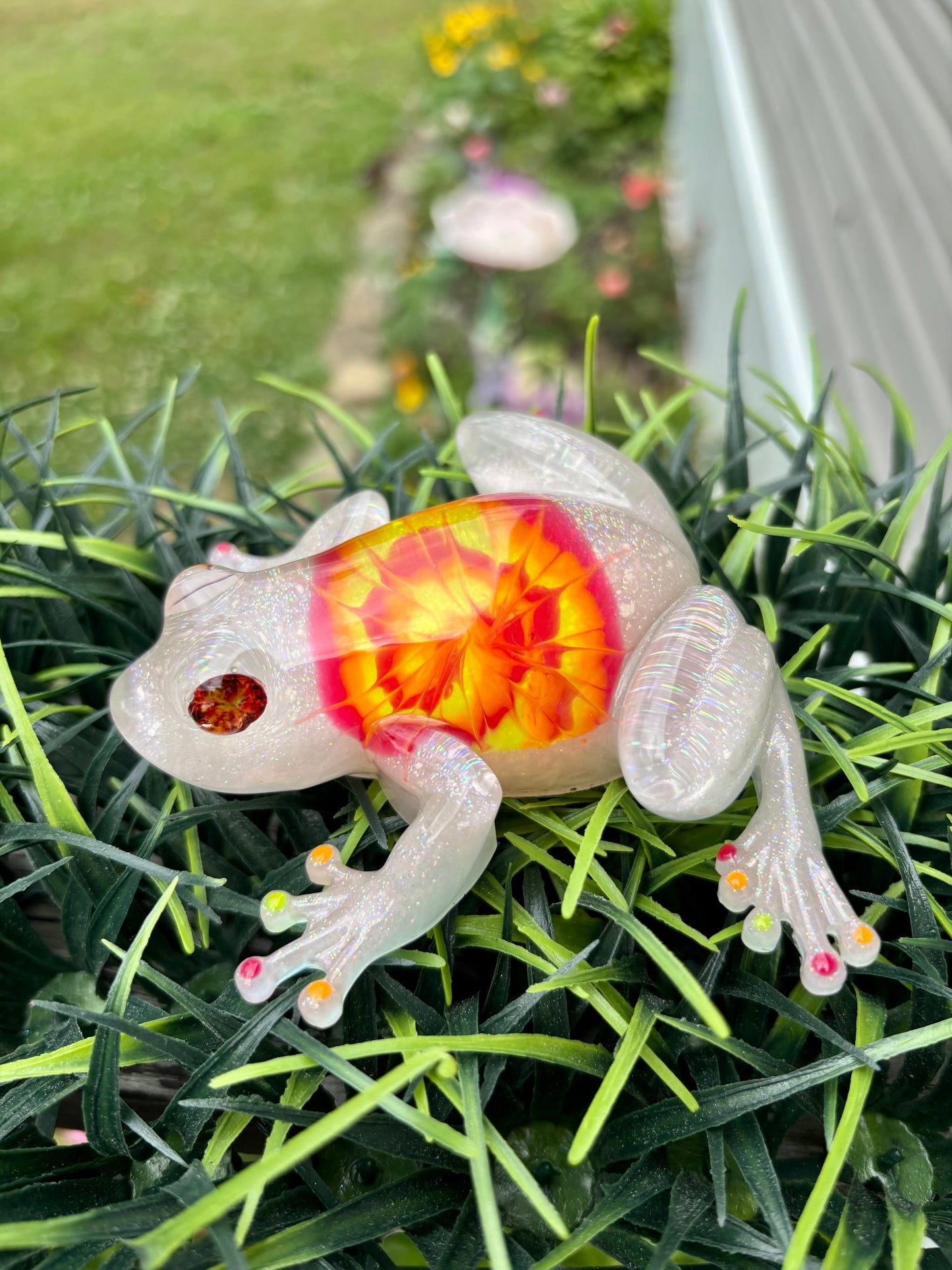 Frog Tie Dye Red/Orange