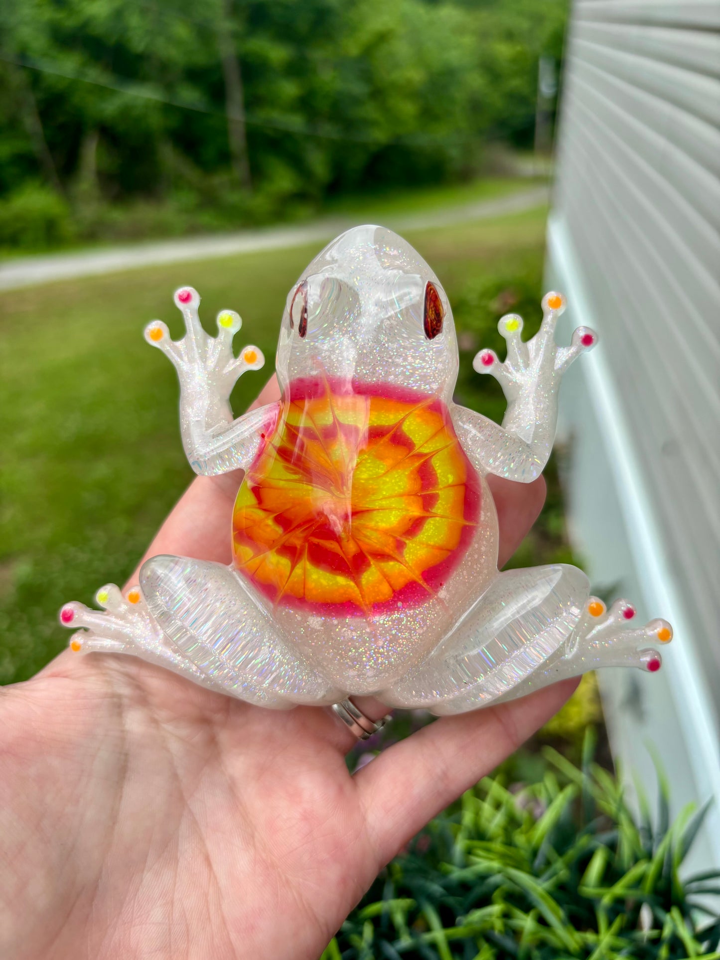 Frog Tie Dye Red/Orange